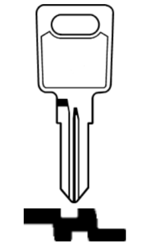 Ersatzschlüssel für HUWIL-Zylinderschlösser (HW4R)
